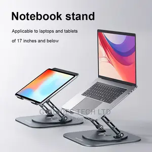 Adjustable Laptop Stand With 360 Rotating Base