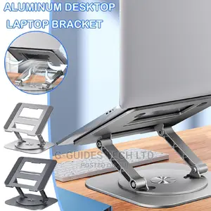 Adjustable Laptop Stand With 360 Rotating Base