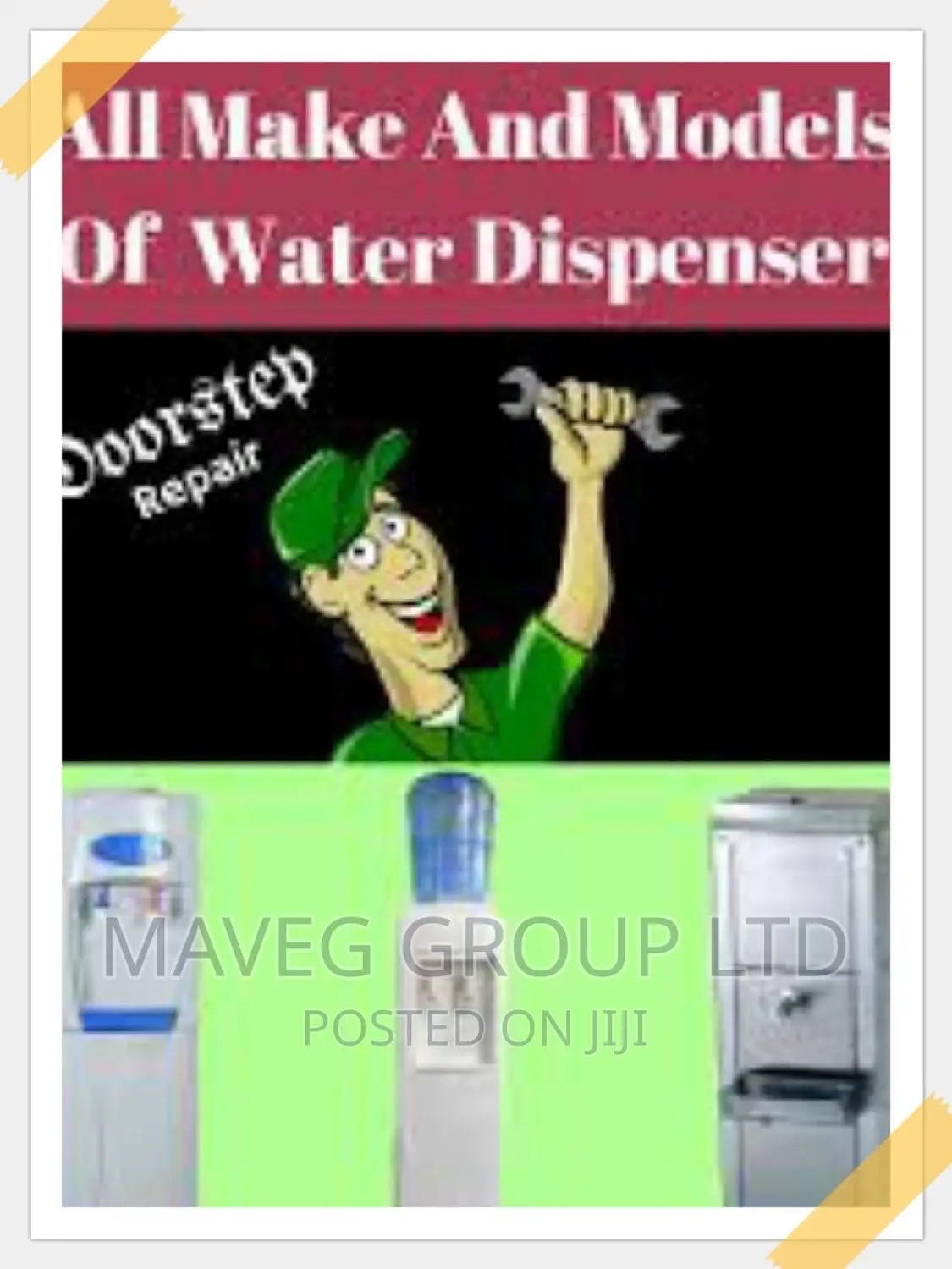 Water Dispenser Cleaning Repair Services