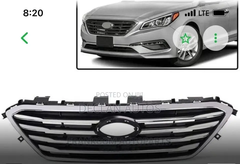 Hyundai Sonata 2015 - 2017 Grille
