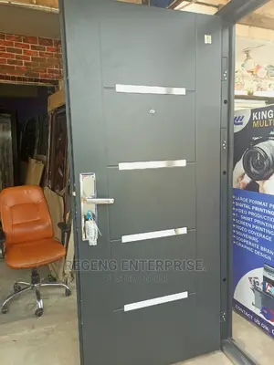 Single Turkish Black Security Door