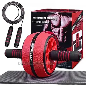 Ab Muscle Trainer Workout With Counting Skipping Rope