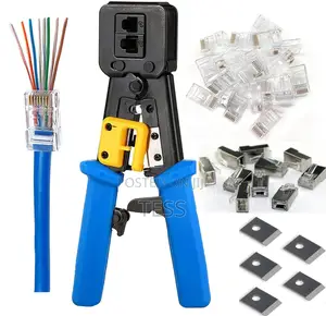 Crimping Tool Pass Through Cat6,Cat5 and Rj45