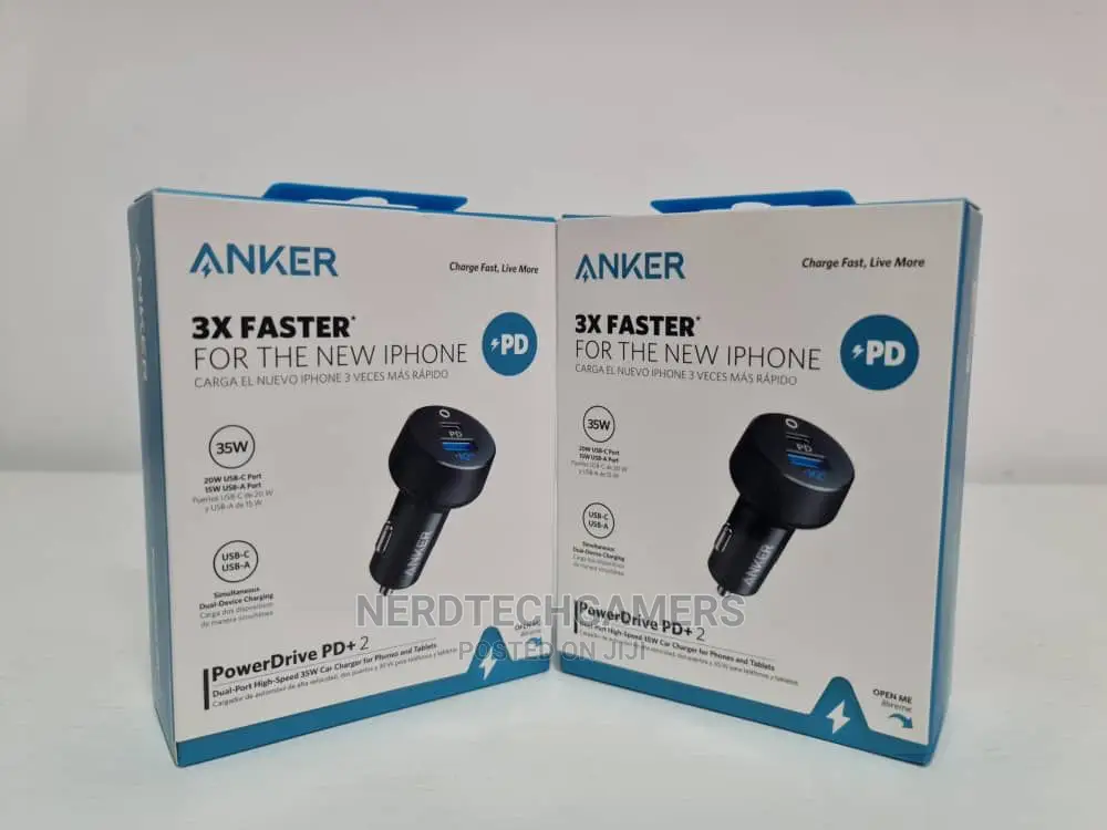 Anker USB C Car Charger, 30W 2-Port Type C Fast Car Charger