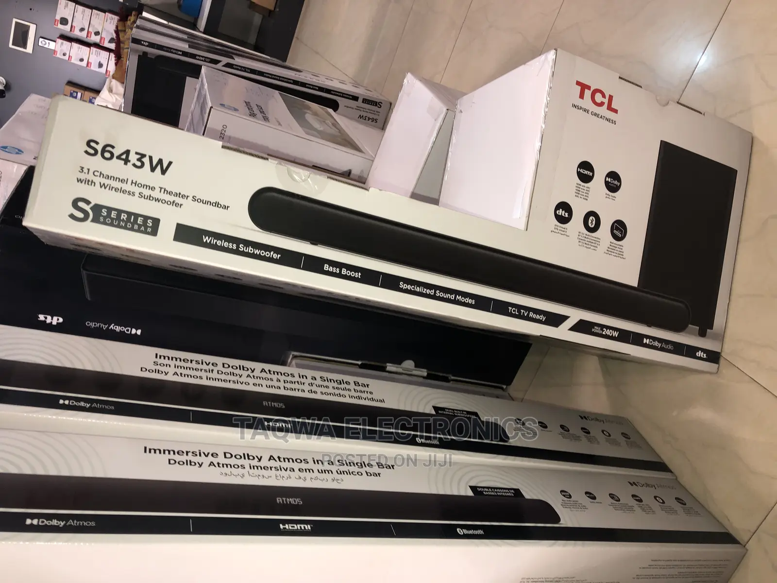 Elegant TCL Sound Bar S643w