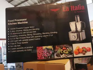 Italia 1000w Food Processor-Easy Use