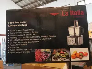 Italia 1000w Correct Kitchen Machine Food Processor
