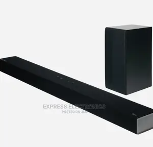 Lovely  Sleek Black LG S65Q Soundbar With Woofer 400W