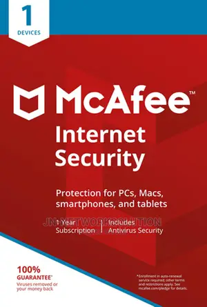 McAfee Internet Security 1 Device 1 Year Windows/Mac
