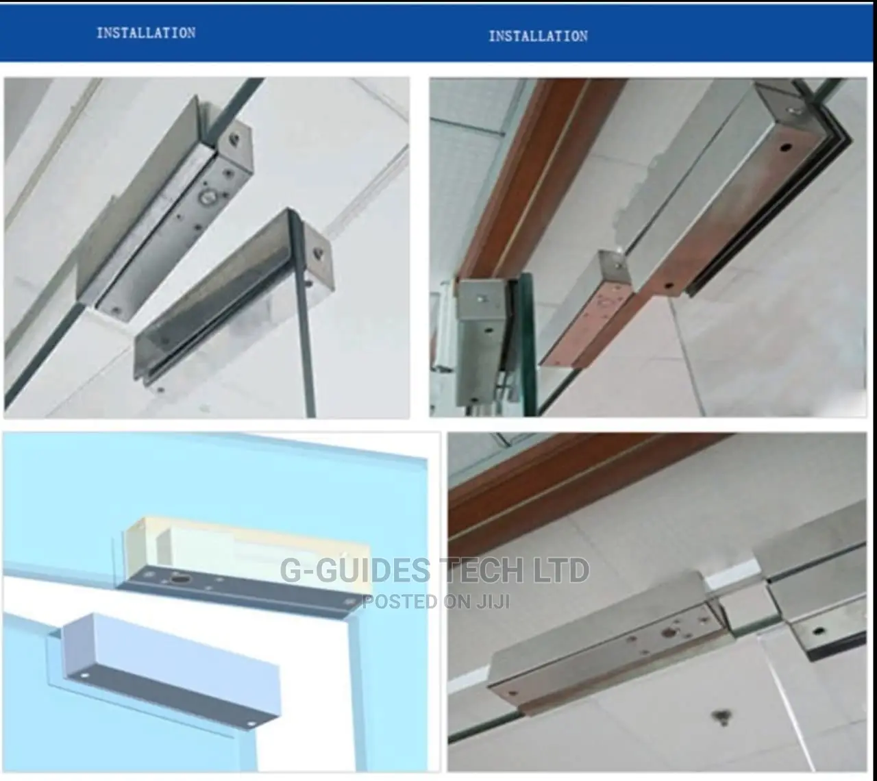 Fully Frameless Glass Door Electric Bolt Door Lock