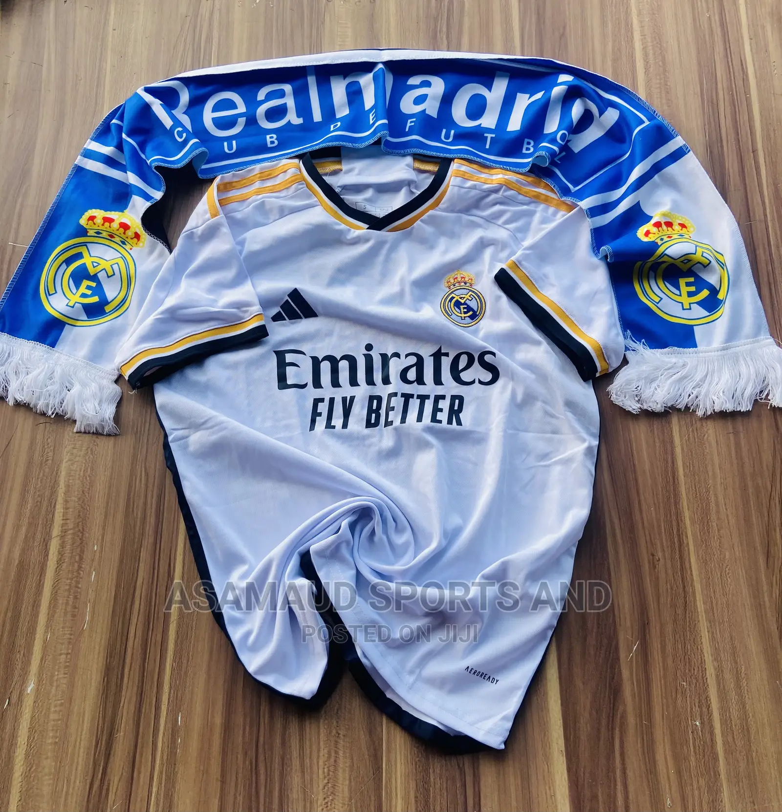 Original Real Madrid Jersey And Muffler At Cool Price