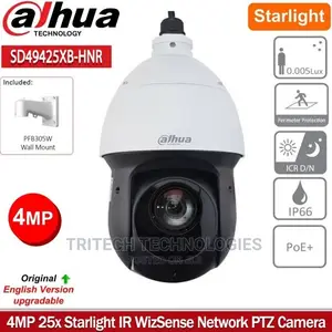 Dahua 4mp PTZ Camera (25x) Sd49425xb-HNR