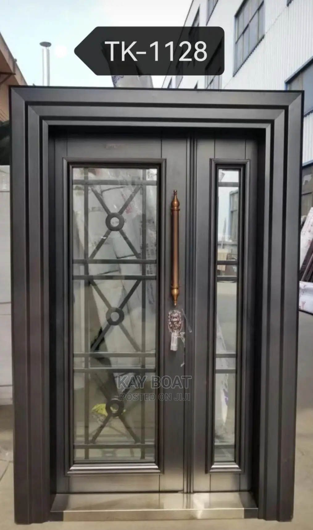 Heavy Duty Metal Glass Door