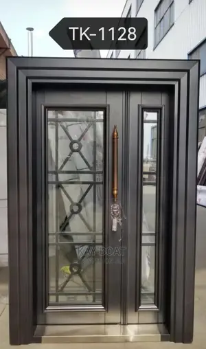 Heavy Duty Metal Glass Door