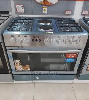 Freer Gas Cooker 6 Burner- Silver 60x90 – 4g,2hp