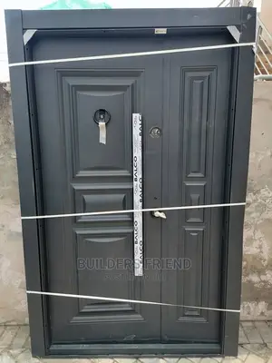 Full Metallic Turkish One Half Heavyduty Security Door+Locks