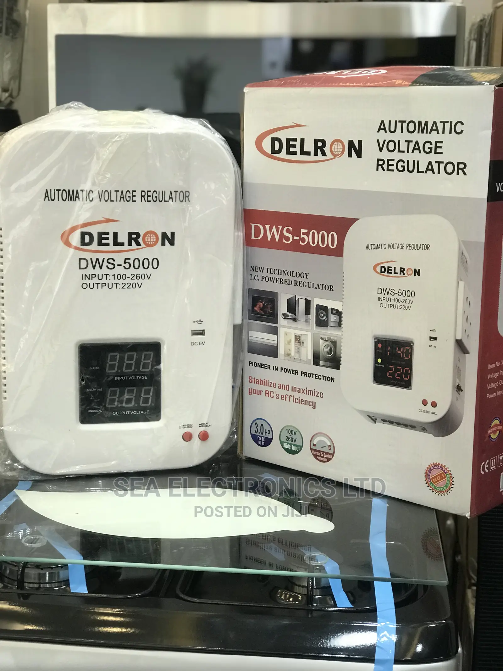 Delron Automatic Voltage Regulator Digital Display – 5000VA