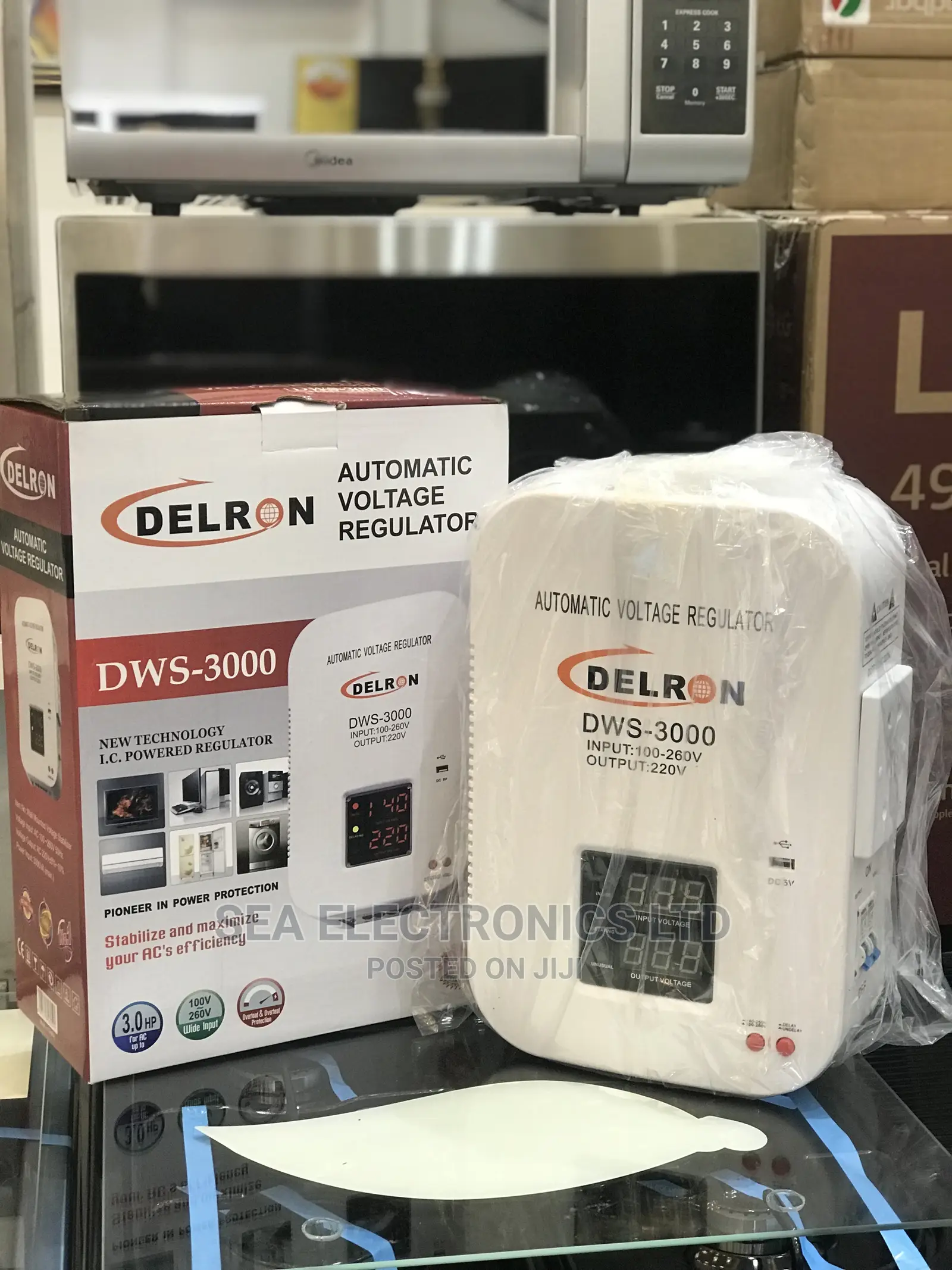 Delron Wall Mounted DWS-3000 Automatic Voltage Regulator