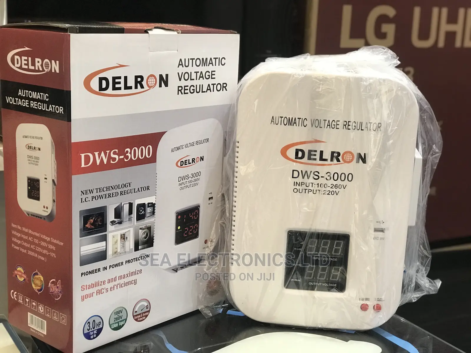 Delron Regulator/Stabilizer With Digital Display – 3000VA