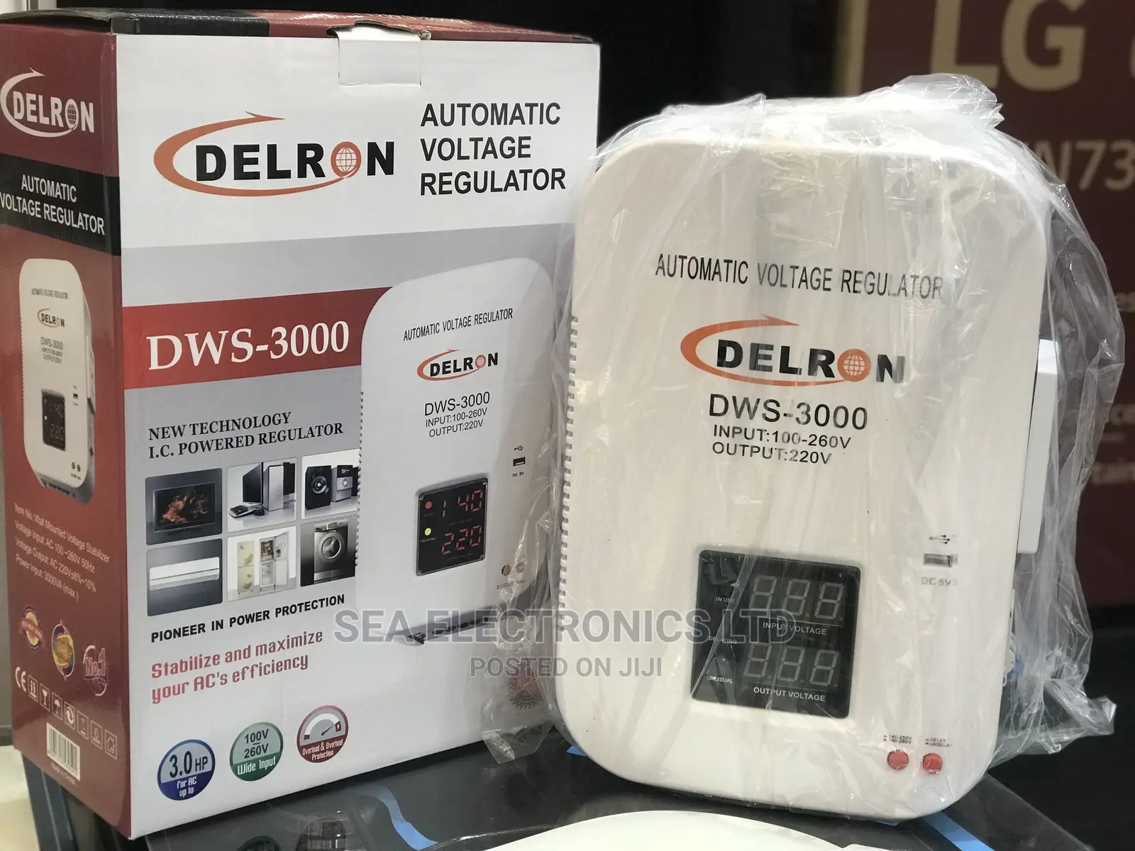 Delron Regulator/Stabilizer With Digital Display – 3000VA