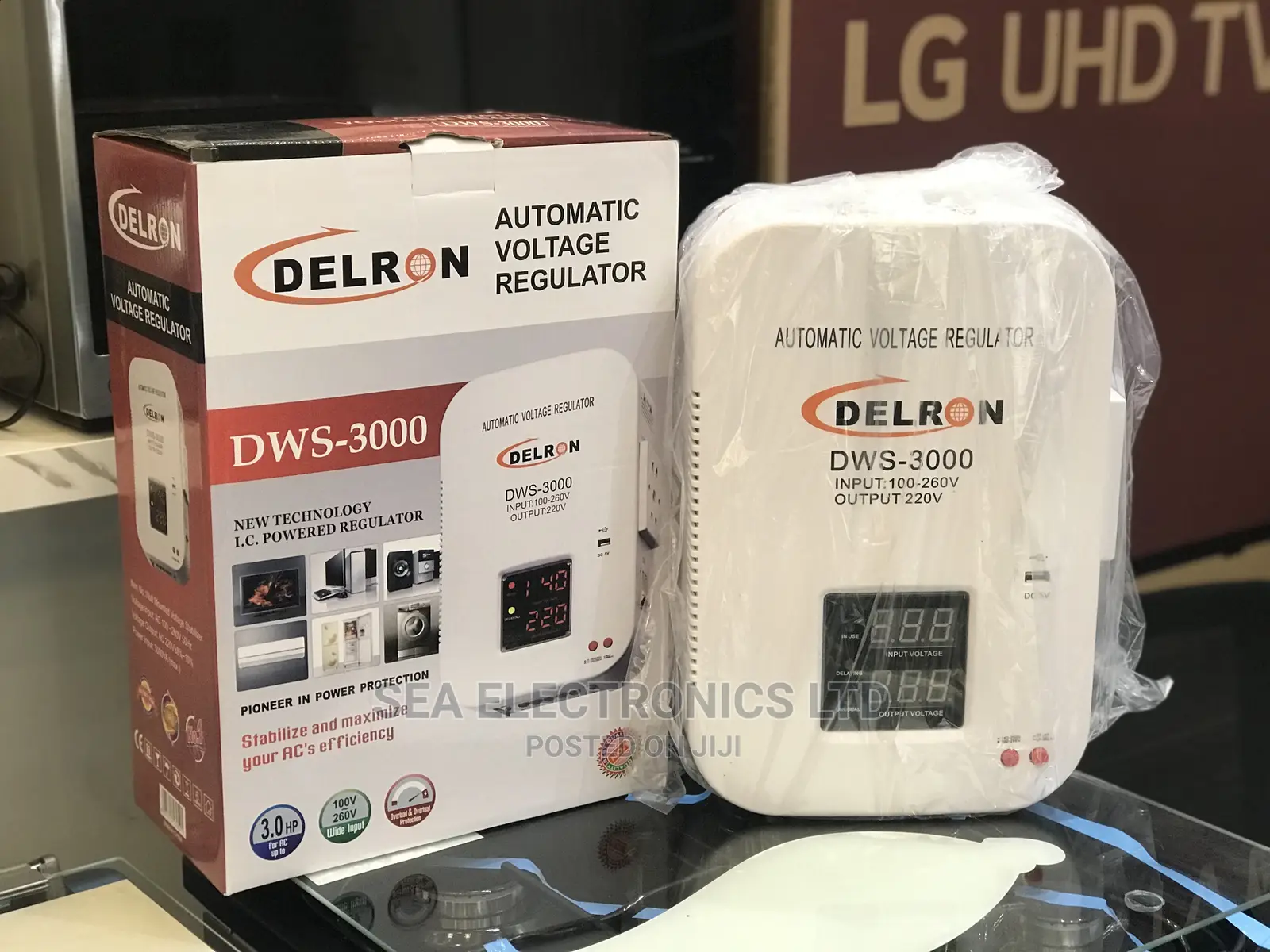 Brand New Delron Stabilizer With Digital Display – 3000VA