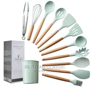 12pcs Silicone Kitchen Spoons