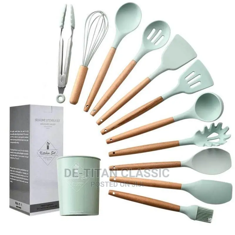 12pcs Silicone Kitchen Spoons