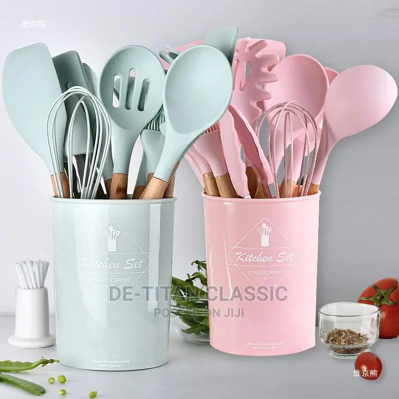 12pcs Silicone Kitchen Spoons