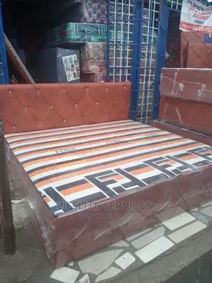 Leather Bed Inbuilt King Size