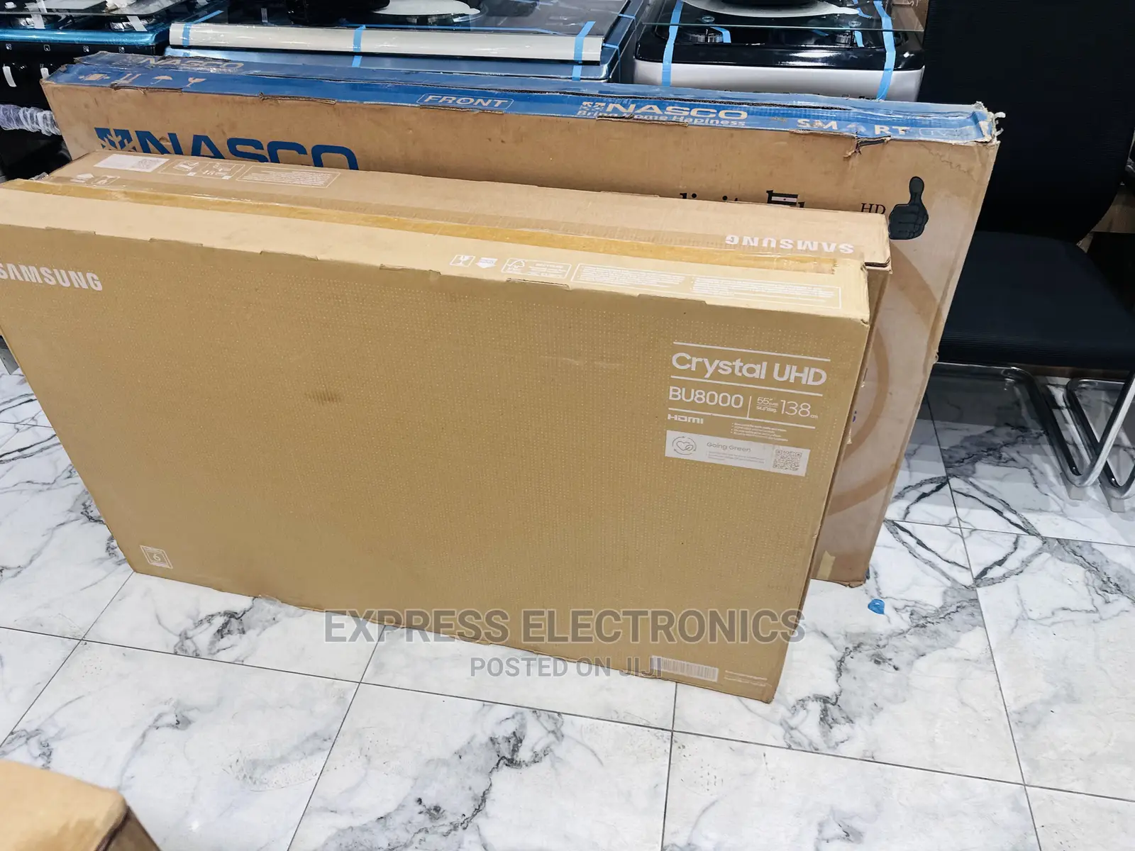Nice Samsung Uhd Smart Ua55”Bu8000 Glossy Black