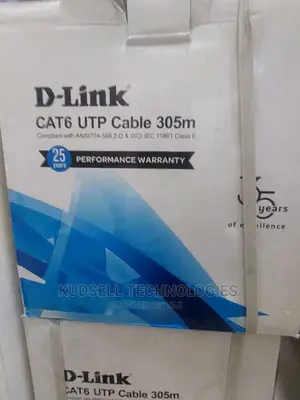 Dlink Cat 6 Utp 24 Awg PVC Solid Cable – 305m Grey