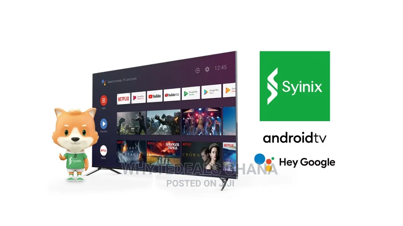 Syinix 43" Smart Android Led Tv| Netflix| Youtube| Japan Brand| 2026