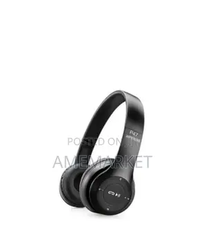 P47 Bluetooth Gaming Headset With Mic Supports SD Card