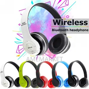 P47 Bluetooth Gaming Headset With Mic Supports SD Card