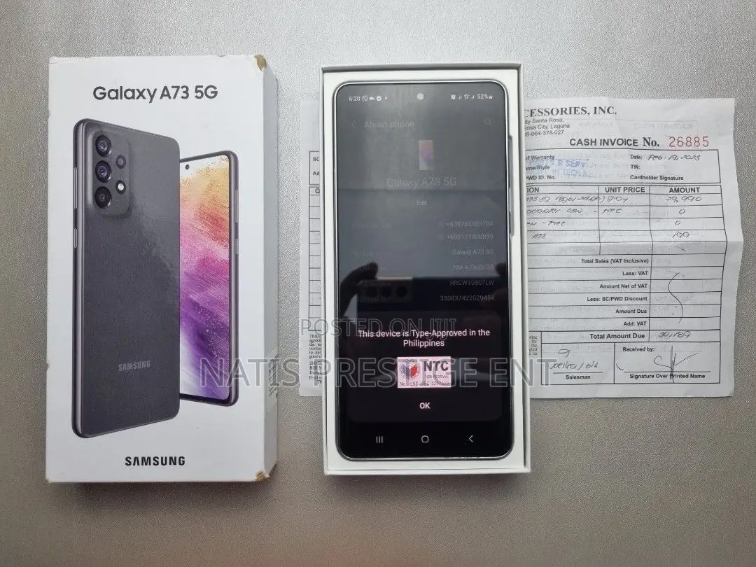 New Samsung Galaxy A73 5G 128 GB Black