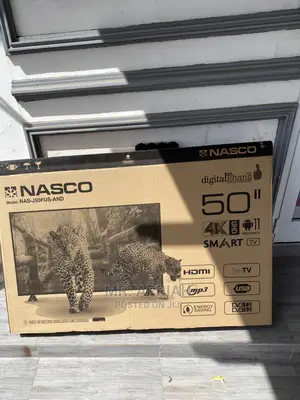Sealed in Box  Nasco 50 Inch Uhd Smart LED Tv(Black) 