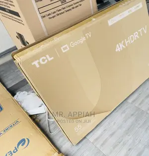 Original New TCL(55P735) Smart HDR Google Tv,Black 