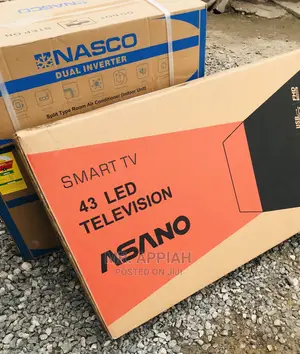 Original New 43 Inch Asano Smart Tv(Black)