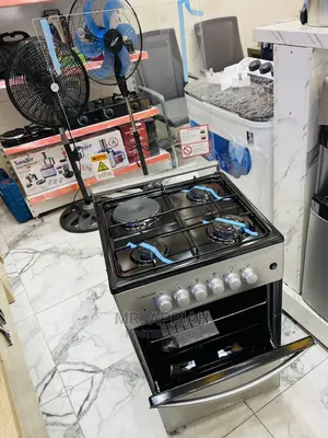 Affordable Volcano 3 Gas + 1 Electric Ignition Cooker.Gray