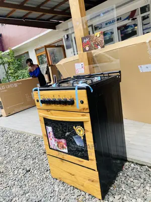 Latest Light Wooden Volcano 4gas Cooker With Oven(Ignition)