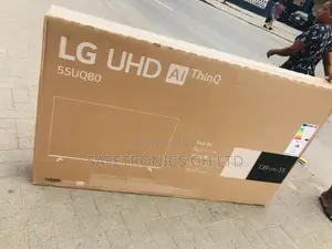 Smart Reliable LG 55 Inches UQ80 Clear Glossy LED Tv