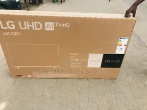 Clear 55 Inches Glossy LED LG Smart UHD UQ80
