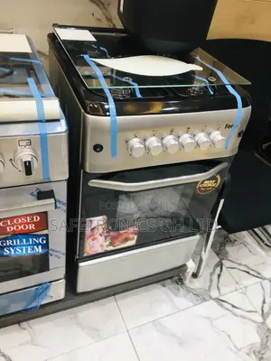 Neatly Sealed Ferre 4 Gas 50x55 Oven With Grill Gray