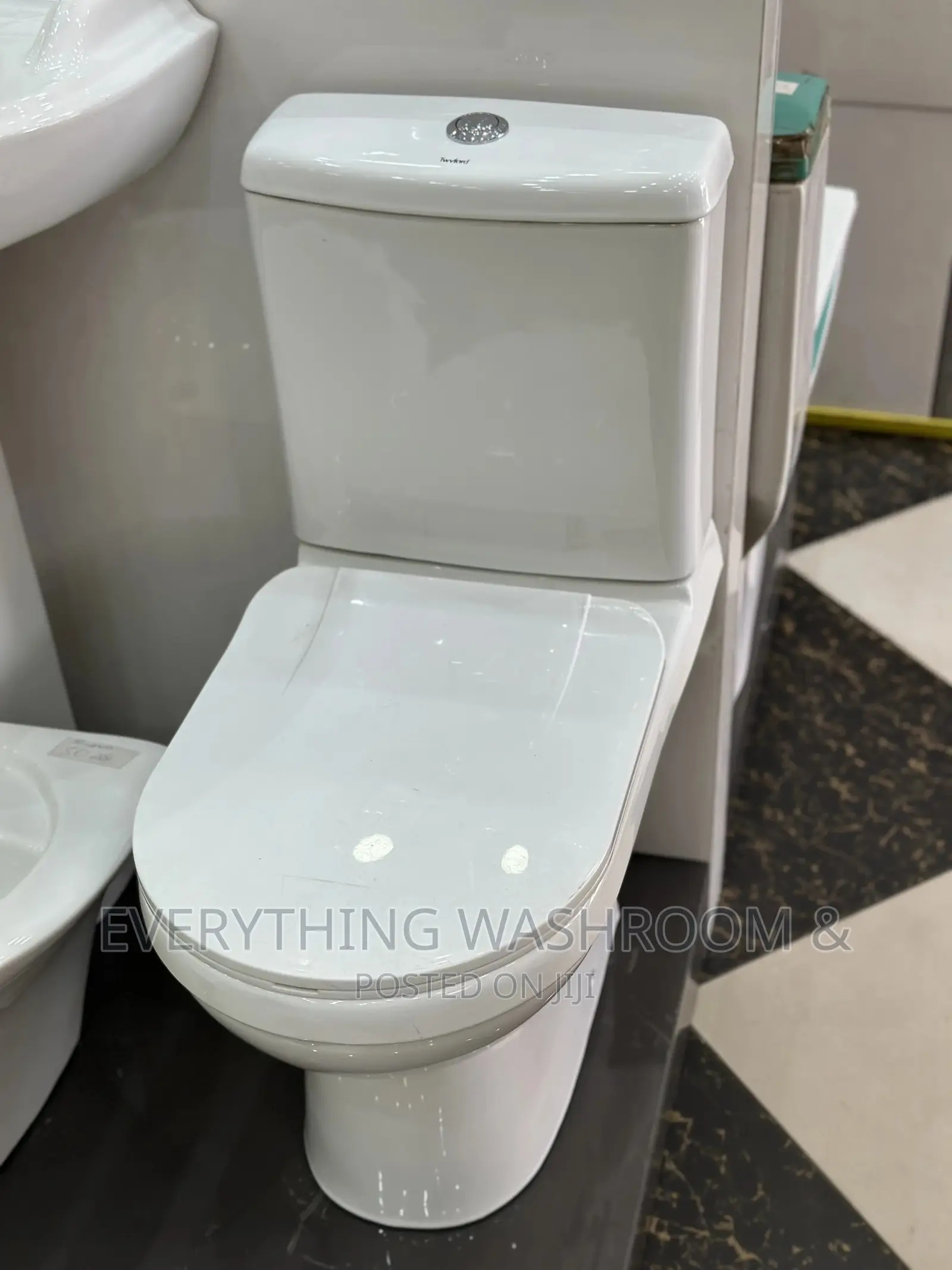 Twyford Water Closet-Close Couple Wc-British Wc-Slim Tank Wc