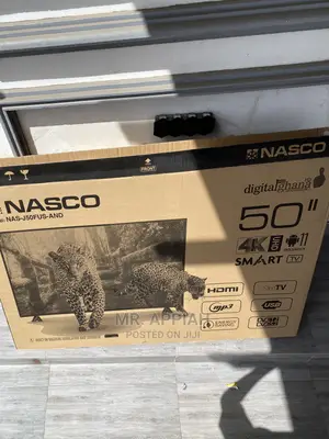 Extremely Quality Nasco Digital Satelite Tv(Black)50 Inch 