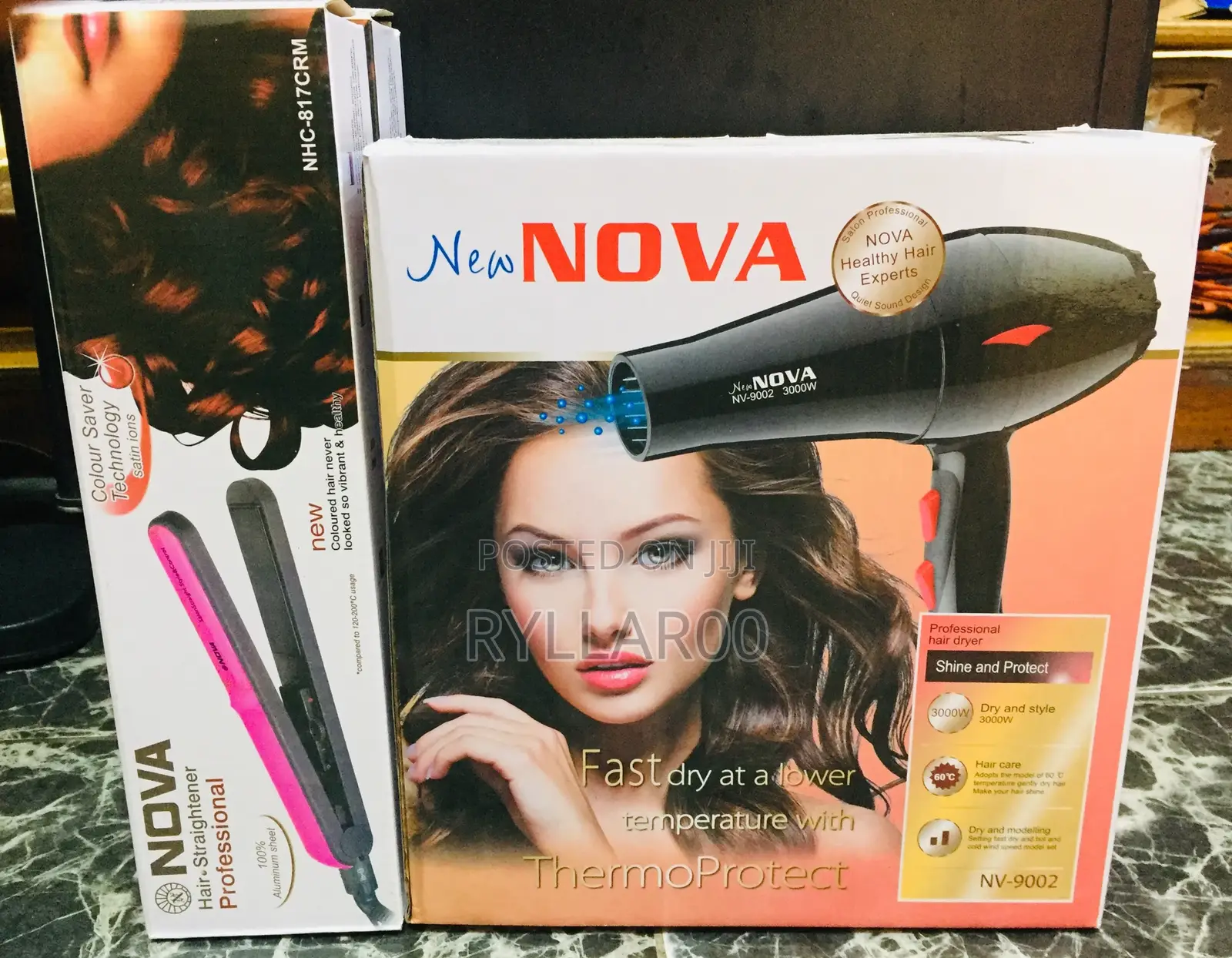 Nova Professional Hair Dryer and Straightener
