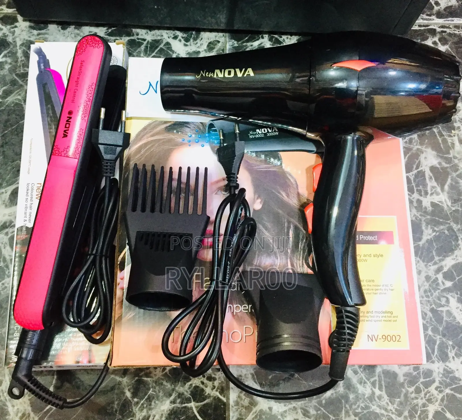 Nova Professional Hair Dryer and Straightener