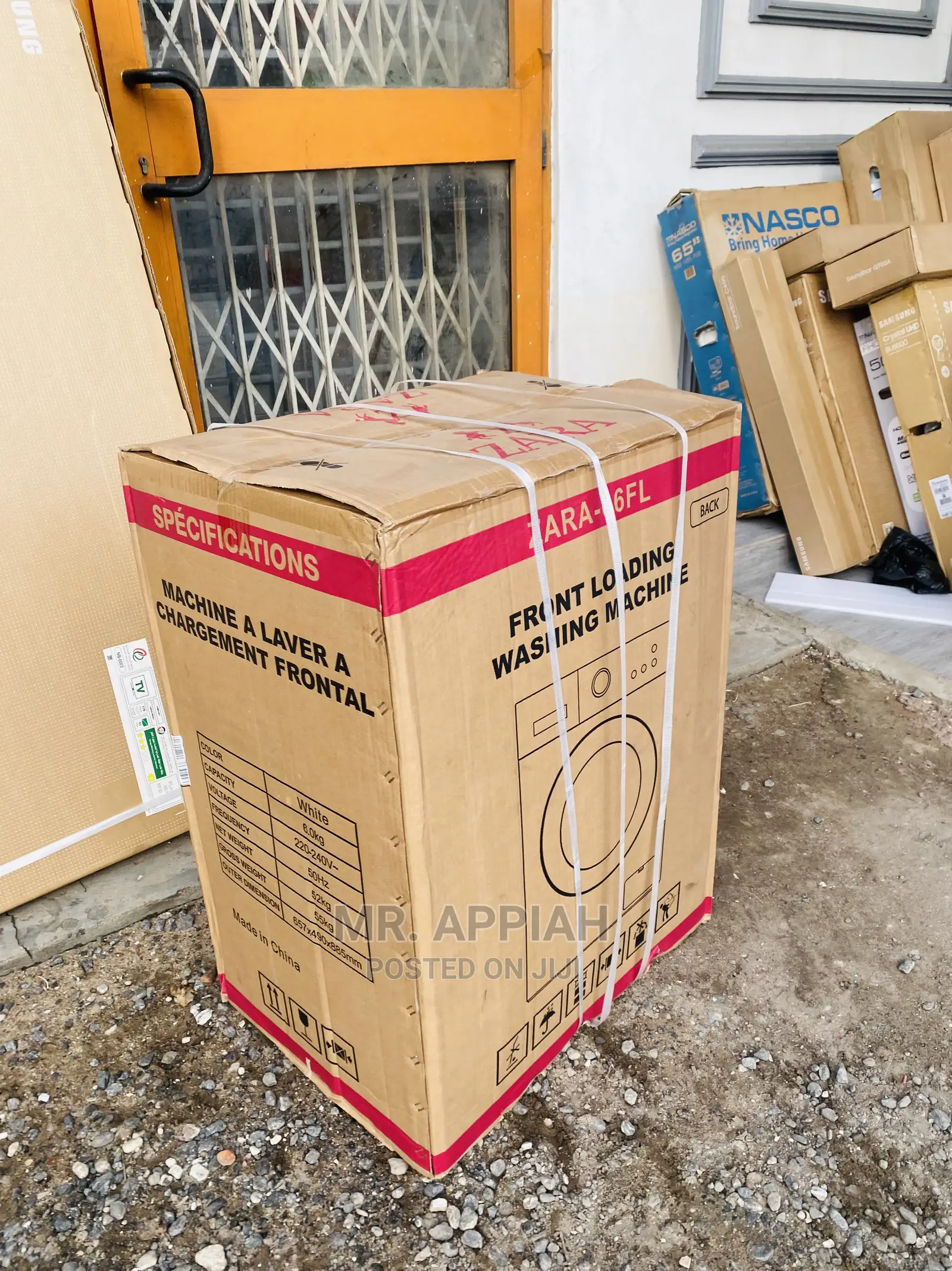 Sealed in Box  Zara Automatic 6kg Washingmachine(Frontload)