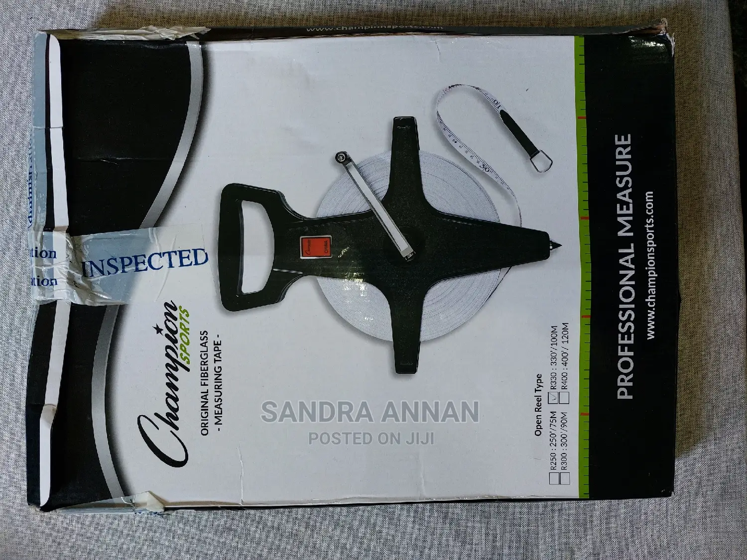 Champion Sports Fiberglass Measuring Tape. 100m