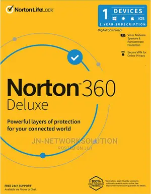 Norton 360 Deluxe 1 Device 1 Year Windows/Mac/Android/Ios